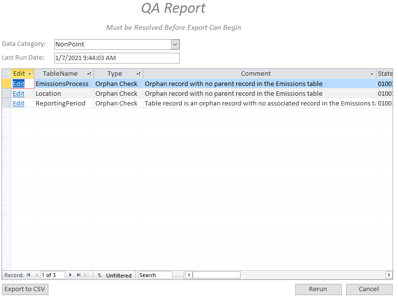 QA Report